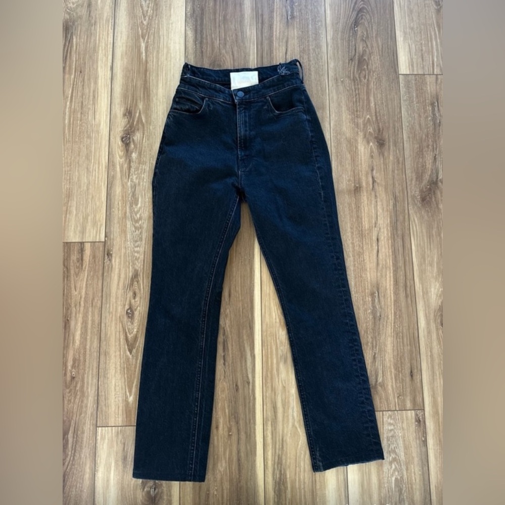 MOTHER Black High-Rise Jeans The dazzler Shift minimalist Gap style mom Jean - Picture 9 of 13